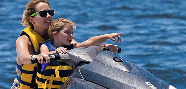 Guided backcountry jet ski tour through nature preserves